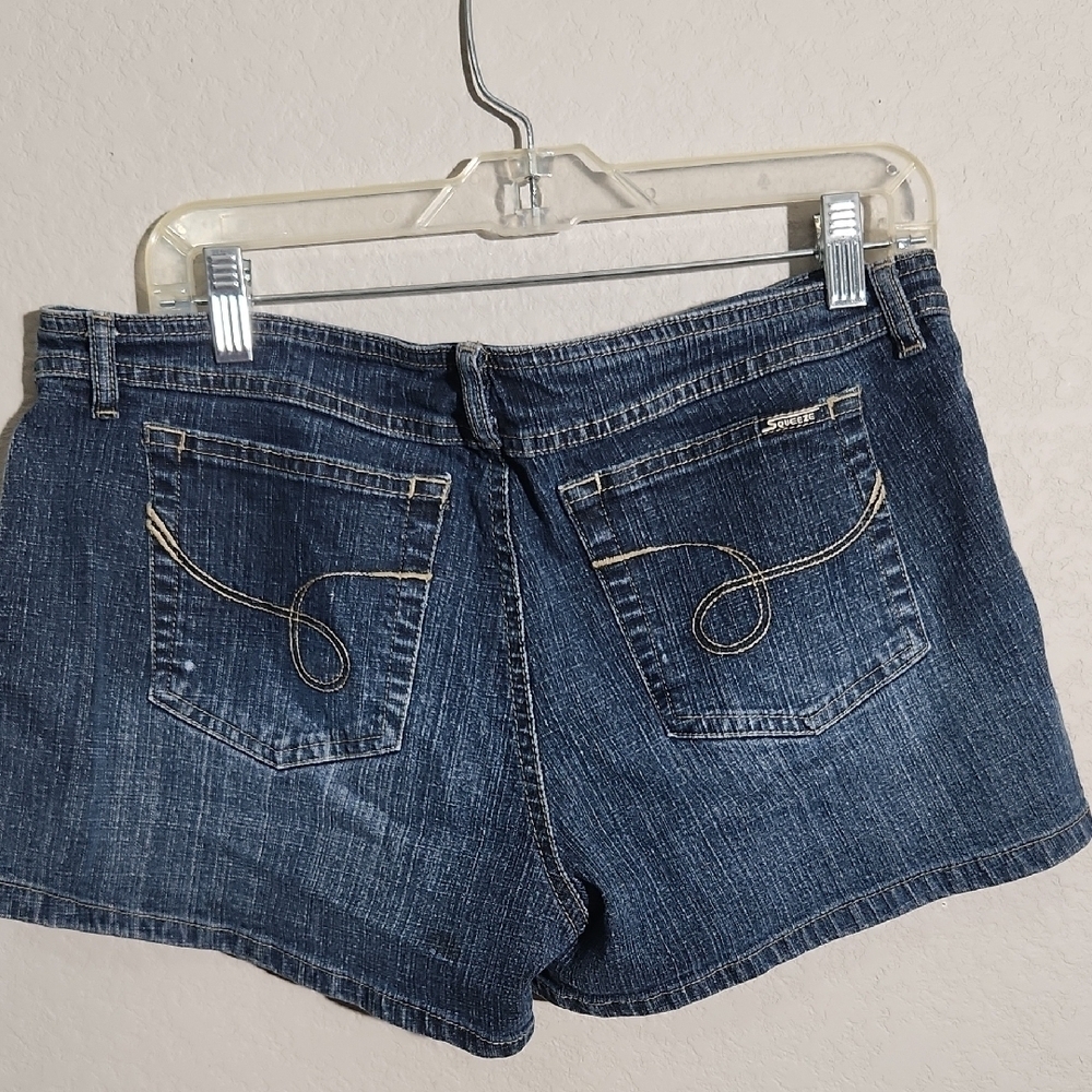 Squeeze Shorts Womens Size 13 Denim Jean Y2k No Waistband